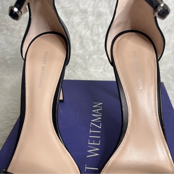 NEW STUART WEITZMAN NUDISTSONG STRAP
SANDAL IN BLACK SIDE 9 - Picture 9 of 15